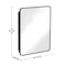 Flash Furniture Jolie 24-in. x 30-in. Medicine Cabinet w/Rounded Beveled Mirror and Reversible Metal Frame, Black HFKHD-FM23C0401-L-BLK-GG - alternate 4